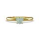 1 - Elodie 6.00 mm Heart Opal Solitaire Engagement Ring 