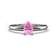 1 - Elodie 7x5 mm Pear Pink Sapphire Solitaire Engagement Ring 