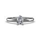 1 - Elodie GIA Certified 7x5 mm Pear Diamond Solitaire Engagement Ring 