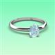 3 - Elodie 7x5 mm Pear Aquamarine Solitaire Engagement Ring 