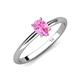 4 - Elodie 7x5 mm Pear Pink Sapphire Solitaire Engagement Ring 