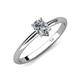 4 - Elodie 7x5 mm Pear Forever Brilliant Moissanite Solitaire Engagement Ring 