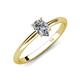 4 - Elodie 7x5 mm Pear Forever Brilliant Moissanite Solitaire Engagement Ring 