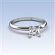3 - Elodie 6.00 mm Asscher Cut Forever Brilliant Moissanite Solitaire Engagement Ring 