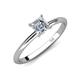 4 - Elodie GIA Certified 6.00 mm Asscher Cut Diamond Solitaire Engagement Ring 