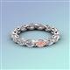 3 - Madison 5x3 mm Oval Diamond and Morganite Eternity Band 