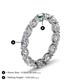 5 - Madison 5x3 mm Oval Lab Grown Diamond and Lab Created Alexandrite Eternity Band 