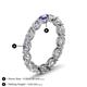5 - Madison 5x3 mm Oval Lab Grown Diamond and Iolite Eternity Band 