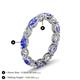 5 - Madison 5x3 mm Oval Forever Brilliant Moissanite and Tanzanite Eternity Band 