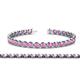 1 - Quon Pink Sapphire Tennis Bracelet 