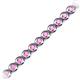 2 - Quon Pink Sapphire Tennis Bracelet 