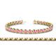 1 - Quon Pink Sapphire Tennis Bracelet 