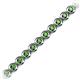 2 - Quon Green Garnet Tennis Bracelet 