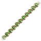 2 - Quon Green Garnet Tennis Bracelet 