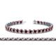 1 - Quon Red Garnet Tennis Bracelet 