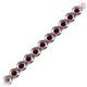 2 - Quon Red Garnet Tennis Bracelet 