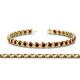 1 - Quon Red Garnet Tennis Bracelet 