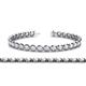 1 - Quon White Sapphire Tennis Bracelet 