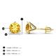 4 - Pema 6.5mm (1.74 ctw) Citrine Martini Solitaire Stud Earrings 