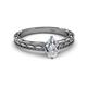 2 - Rachel Classic 0.75 ct IGI Certified Lab Grown Diamond Pear Shape (7x5 mm) Solitaire Engagement Ring 