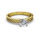 3 - Maren Classic 1.00 ct IGI Certified Lab Grown Diamond Round (6.50 mm) Solitaire Engagement Ring 