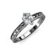 3 - Rachel Classic 0.80 ct IGI Certified Lab Grown Diamond Oval Shape (7x5 mm) Solitaire Engagement Ring 