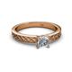 2 - Maren Classic 1.00 ct IGI Certified Lab Grown Diamond Princess Cut (5.50 mm) Solitaire Engagement Ring 
