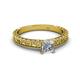 2 - Florian Classic 1.00 ct IGI Certified Lab Grown Diamond Princess Cut (5.50 mm) Solitaire Engagement Ring 