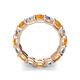 4 - Laida 3.60 ctw (4.00 mm) Citrine and Diamond Eternity Band 