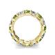 4 - Laida 4.52 ctw (4.00 mm) Peridot and Diamond Eternity Band 