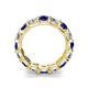 4 - Laida 5.04 ctw (4.00 mm) Blue Sapphire and Diamond Eternity Band 