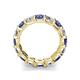 4 - Laida 3.60 ctw (4.00 mm) Iolite and Diamond Eternity Band 