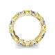 4 - Laida 4.00 ctw (4.00 mm)Yellow and White Diamond Eternity Band 