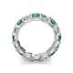 4 - Laida 4.80 ctw (4.00 mm) Diamond and Lab Created Alexandrite Eternity Band 