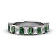 1 - Alaya 5.04 ctw (5x3 mm) Emerald Cut Lab Created Alexandrite and Lab Grown Diamond 14 Stone Wedding Band 