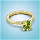 2 - Jenna 2.00 ct (9x7 mm) Oval Cut Peridot Solitaire Engagement Ring 