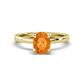 1 - Jenna 1.70 ct (9x7 mm) Oval Cut Citrine Solitaire Engagement Ring 
