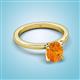 2 - Jenna 1.70 ct (9x7 mm) Oval Cut Citrine Solitaire Engagement Ring 