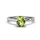 1 - Jenna 2.00 ct (9x7 mm) Oval Cut Peridot Solitaire Engagement Ring 