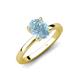 3 - Jenna 1.75 ct (9x7 mm) Oval Cut Aquamarine Solitaire Engagement Ring 