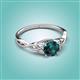 2 - Maeve 0.95 ct (6.50 mm) Round London Blue Topaz Entwined Celtic Love Knot Engagement Ring 
