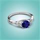 2 - Maeve 1.15 ct (6.00 mm) Round Blue Sapphire Entwined Celtic Love Knot Engagement Ring 