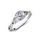 4 - Maeve 1.00 ct (6.50 mm) GIA Certified Round Natural Diamond (SI/H) Celtic Love Knot Entwined Solitaire Engagement Ring 