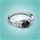 2 - Maeve 1.00 ct (6.50 mm) Round Black Diamond Entwined Celtic Love Knot Engagement Ring 