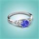 2 - Maeve 0.92 ct (6.00 mm) Round Tanzanite Entwined Celtic Love Knot Engagement Ring 