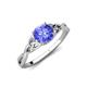 3 - Maeve 0.92 ct (6.00 mm) Round Tanzanite Entwined Celtic Love Knot Engagement Ring 