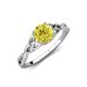 3 - Maeve 0.80 ct (6.00 mm) Round Yellow Diamond Entwined Celtic Love Knot Engagement Ring 
