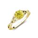 3 - Maeve 0.80 ct (6.00 mm) Round Yellow Diamond Entwined Celtic Love Knot Engagement Ring 