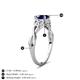 4 - Maeve 1.15 ct (6.00 mm) Round Blue Sapphire Entwined Celtic Love Knot Engagement Ring 