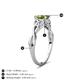 4 - Maeve 1.10 ct (6.50 mm) Round Peridot Entwined Celtic Love Knot Engagement Ring 
